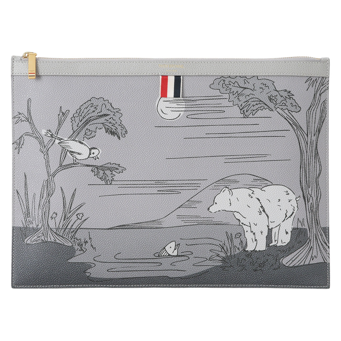 THOM BROWNE(USED)톰브라운 스토리 씬 클러치